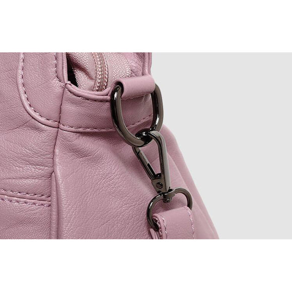 Quinta Laci genuine leather women  handbags spring female shoulder bag fashion ladies totes  ipad pink crossbody women bag