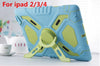 Brand Hybrid Armor Waterproof Shockproof Dustproof Kids Safe Stand Case Cover For ipad mini 1/2/3 Retina ipad 2 3 4 Air Shell