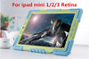 Brand Hybrid Armor Waterproof Shockproof Dustproof Kids Safe Stand Case Cover For ipad mini 1/2/3 Retina ipad 2 3 4 Air Shell