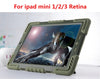 Brand Hybrid Armor Waterproof Shockproof Dustproof Kids Safe Stand Case Cover For ipad mini 1/2/3 Retina ipad 2 3 4 Air Shell