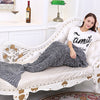 Fudiya 140x70CM Mermaid Blanket 180x90CM Adult Mermaid Tail Blanket For Sofa Sleeping Soft Thicken Blanket Throws