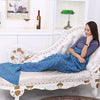 Fudiya 140x70CM Mermaid Blanket 180x90CM Adult Mermaid Tail Blanket For Sofa Sleeping Soft Thicken Blanket Throws