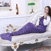 Fudiya 140x70CM Mermaid Blanket 180x90CM Adult Mermaid Tail Blanket For Sofa Sleeping Soft Thicken Blanket Throws