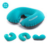 U Shaped AIR Pillow Inflatable Portable Travel Neck Cushion Camp Beach Car Plane Head Rest Bed Sleep Light Weight  EasyTo Carry