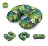 U Shaped AIR Pillow Inflatable Portable Travel Neck Cushion Camp Beach Car Plane Head Rest Bed Sleep Light Weight  EasyTo Carry