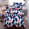 Sookie Home Textile 3pcs King Size Colorful Bedding Sets Pretty Geometric Plaid 4pcs Duvet Cover Sets Pillowcases Pillow Covers