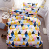 Sookie Home Textile 3pcs King Size Colorful Bedding Sets Pretty Geometric Plaid 4pcs Duvet Cover Sets Pillowcases Pillow Covers