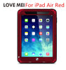 Love Mei Powerful Shockproof Aluminum Case Cover For Apple iPad Air/Air 2/Mini 2/3/4/5/6 CaseHeavy w/Gorilla Toughened Glass