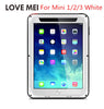 Love Mei Powerful Shockproof Aluminum Case Cover For Apple iPad Air/Air 2/Mini 2/3/4/5/6 CaseHeavy w/Gorilla Toughened Glass