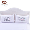BeddingOutlet MR and MRS Pillowcases Couple Pillow Shams for Him or Her Christmas Romantic Anniversary Wedding Valentine's Gift