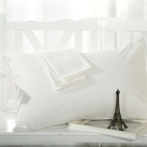 BeddingOutlet Gray Pillow Case Rectangle Solid Color Bedclothes 100% Cotton Soft Decorative Pillow Covers 48cmx74cm 2Pcs Hot