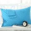 BeddingOutlet Gray Pillow Case Rectangle Solid Color Bedclothes 100% Cotton Soft Decorative Pillow Covers 48cmx74cm 2Pcs Hot