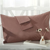 BeddingOutlet Gray Pillow Case Rectangle Solid Color Bedclothes 100% Cotton Soft Decorative Pillow Covers 48cmx74cm 2Pcs Hot