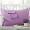 BeddingOutlet Gray Pillow Case Rectangle Solid Color Bedclothes 100% Cotton Soft Decorative Pillow Covers 48cmx74cm 2Pcs Hot