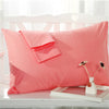 BeddingOutlet Gray Pillow Case Rectangle Solid Color Bedclothes 100% Cotton Soft Decorative Pillow Covers 48cmx74cm 2Pcs Hot