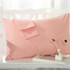 BeddingOutlet Gray Pillow Case Rectangle Solid Color Bedclothes 100% Cotton Soft Decorative Pillow Covers 48cmx74cm 2Pcs Hot