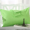 BeddingOutlet Gray Pillow Case Rectangle Solid Color Bedclothes 100% Cotton Soft Decorative Pillow Covers 48cmx74cm 2Pcs Hot