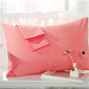 BeddingOutlet Gray Pillow Case Rectangle Solid Color Bedclothes 100% Cotton Soft Decorative Pillow Covers 48cmx74cm 2Pcs Hot