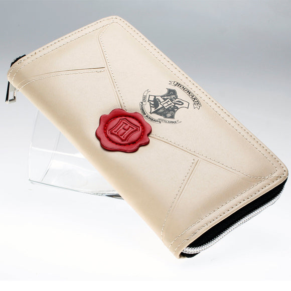 Harry Potter Letter Zip Around Wallet pu Long Fashion Women Wallets Designer Brand  Purse Lady Party Wallet Female Card Holder