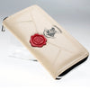 Harry Potter Letter Zip Around Wallet pu Long Fashion Women Wallets Designer Brand  Purse Lady Party Wallet Female Card Holder