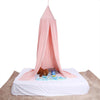 Cotton 6 Colors Hanging Kids Baby Bedding Dome Bed Canopy Mosquito Net Bedcover Curtain for Baby Kids Reading Playing Home