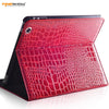 Fineshow Crocodile Leather Tablet Case for iPad 4 3 2 / Wake up Sleep Smart Cover Flip Case with Holder Stand Fashion Capa