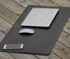 Large Mouse Pad, Leather Desk Pad Extent Mouse Pad Gaming Mouse Pad Office Desk Mat (Blue Red Black)