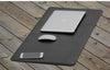 Large Mouse Pad, Leather Desk Pad Extent Mouse Pad Gaming Mouse Pad Office Desk Mat (Blue Red Black)