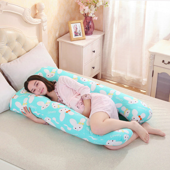 130*70CM pregnancy Comfortable U shape Maternity pillows Body cartoon pregnancy pillow Women pregnant Side Sleepers cushion