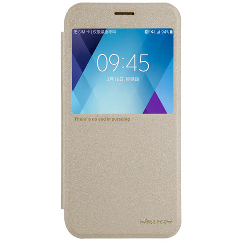 For Samsung Galaxy A5 2017 Flip Cover Case NILLKIN Sparkle Super Thin Flip Cover Case For Galaxy A 5 2017 with retail package