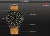 Top Luxury Brand NAVIFORCE Men Sports Watches Men's Quartz Date Clock Man Leather Army Military Wrist Watch Relogio Masculino