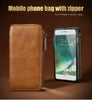 FLOVEME Vintage Wallet Case for iPhone 6 6S 7 Plus Leather Cover Zipper Handbag Card Holder Retro Phone Cases for iPhone 6 6S 7