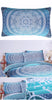 BeddingOutlet Moroccan Pillow Case Crystal Arrays Blue Bedclothes Mandala Printed Pillowcase Soft Pillow Cover 50x75cm 50x90cm