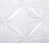 Black/White Luxury Duvet Cover Set Pinch Pleat  2/3pcs Twin/Queen/King Size Bedclothes Bedding Sets (No filling No sheet)
