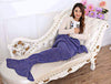 195x95CM Yarn Knitted Mermaid Tail Blanket  Soft Sleeping Bed Handmade Crochet  Anti-Pilling Portable Blanket Air Conditioning