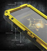 LUPHIE Under Water Sealed Life Waterproof Metal Case For iPhone 6 6S 7 Plus Aluminum Silicone Shockproof Cover + Tempered Glass