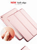 Luxury pu leather for ipad air2 kenke new smart cover Soft TPU Bumper Edge for iPad air 2 case tablet Sleep Wake up case