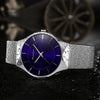 Men's Watches Stainless Steel Band Mesh Analog Quartz Wristwatch Ultra Thin Dial Luxury Watch Men clock male reloj hombre