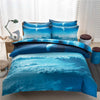 2017 3D Bedding Sets Universe Outer Space Blue Galaxy New 4/3pcs Quilt Duvet Cover Bed Sheet  Sell Pillowcase Twin Queen  XK003