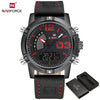 2017 NAVIFORCE Men's Fashion Sport Watches Men Quartz Analog LED Clock Man Leather Military Waterproof Watch Relogio Masculino