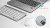 Ultra Compact Wireless Keyboard and Mouse Combo Set 2.4G Wireless Keyboard Moues Combo for Apple Mac Windows XP/7/10 IOS