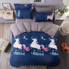 2016 New Drop Ship Bedding Set Twin/Full/Queen Size Duvet Cover Set Classic Black and White Bed Sheet Sets Home Textile