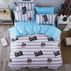 2016 New Drop Ship Bedding Set Twin/Full/Queen Size Duvet Cover Set Classic Black and White Bed Sheet Sets Home Textile