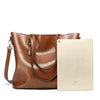 ESUFEIR Brand 2017 Fashion Women Handbag PU Women Bag Large Capacity Oil Wax Leather Shoulder Bag Casual Tote Bag Crossbody Bag
