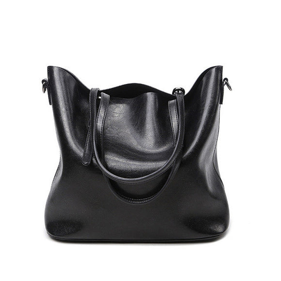ESUFEIR Brand 2017 Fashion Women Handbag PU Women Bag Large Capacity Oil Wax Leather Shoulder Bag Casual Tote Bag Crossbody Bag