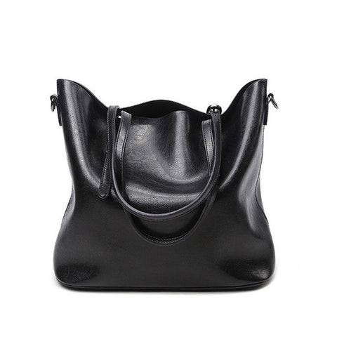 ESUFEIR Brand 2017 Fashion Women Handbag PU Women Bag Large Capacity Oil Wax Leather Shoulder Bag Casual Tote Bag Crossbody Bag