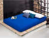 Wholesale solid color sheets fitted bed sheet elastic mattress cover bed linen bedspread polyester cotton single twin full queen