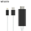 2M Plug and play Phone Screen To HDMI HDMI Cable For iPhone 5/5S/5C/6/6S/6 Plus/7/7plus iPad Phone Screen Video To HDMI TV HDTV