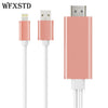2M Plug and play Phone Screen To HDMI HDMI Cable For iPhone 5/5S/5C/6/6S/6 Plus/7/7plus iPad Phone Screen Video To HDMI TV HDTV