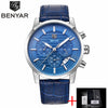 Reloj Hombre 2017 BENYAR Fashion Chronograph Sport Mens Watches Top Brand Luxury Military Quartz Watch Clock Relogio Masculino